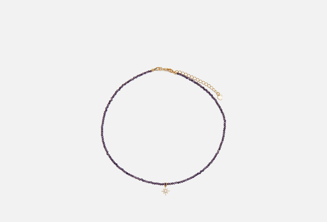 Изображение товара Бусы Veltom из фиолетовых цирконов с регулируемой длиной 35 см + 5 см удлинитель