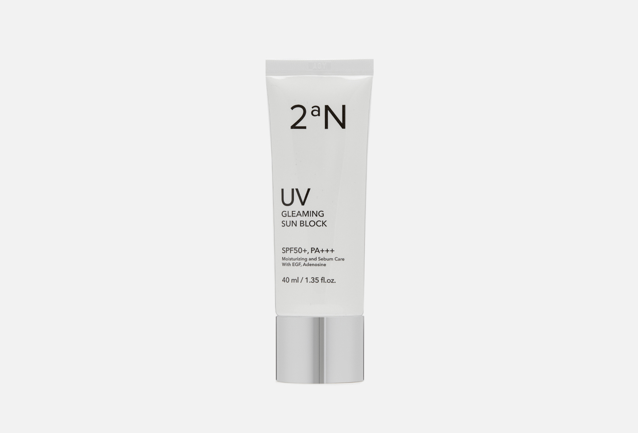 2aN Солнцезащитный крем для лица SPF 50+ PA+++ Gleaming Sun Block 40 мл ...