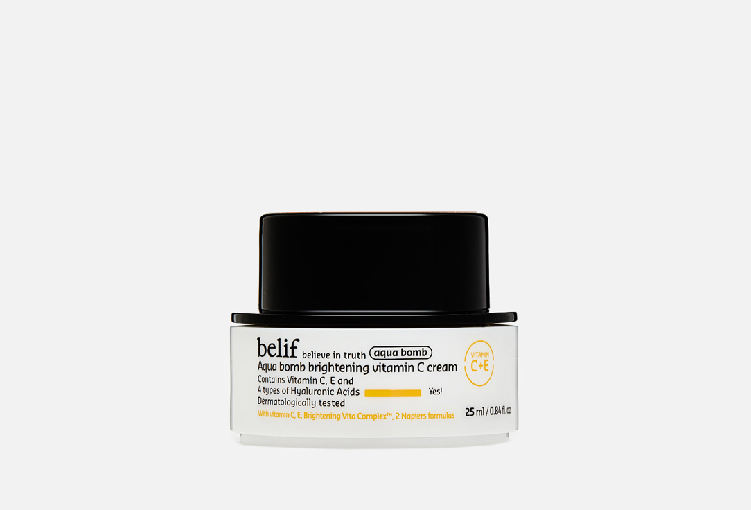 цена крем для сияния кожи BELIF Aqua bomb brightening vitamin C cream 25 мл
