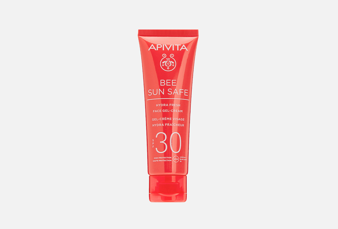 Солнцезащитный увлажняющий гель-крем для лица SPF30 APIVITA Marine algae and propolis  50 мл