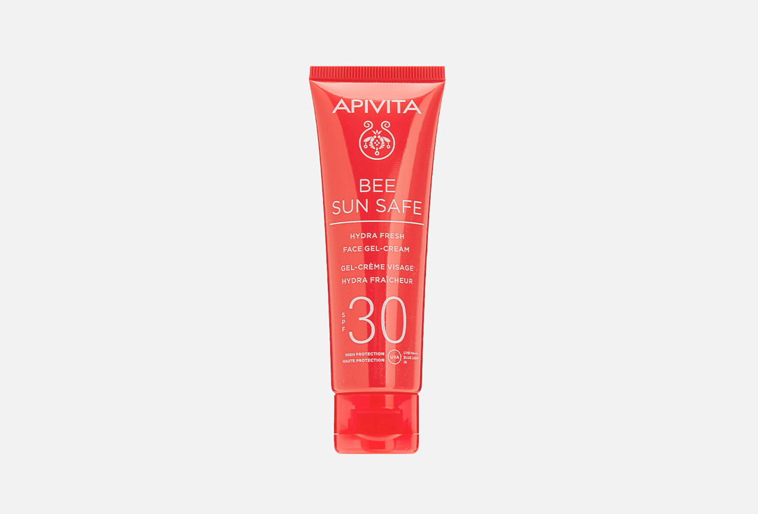 Солнцезащитный увлажняющий гель-крем для лица SPF30 APIVITA Marine algae and propolis 50 мл
