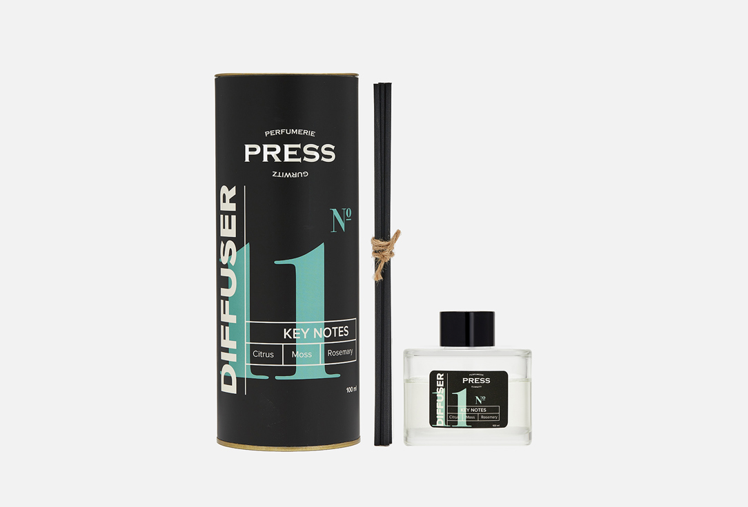 Ароматизатор для дома с палочками PRESS GURWITZ PERFUMERIE №11 Citrus, Moss, Rose Citrus, Moss, Rosemary 100 мл