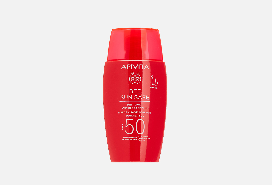 Солнцезащитная невидимая эмульсия для лица SPF50 APIVITA Marine algae and propolis 50 мл
