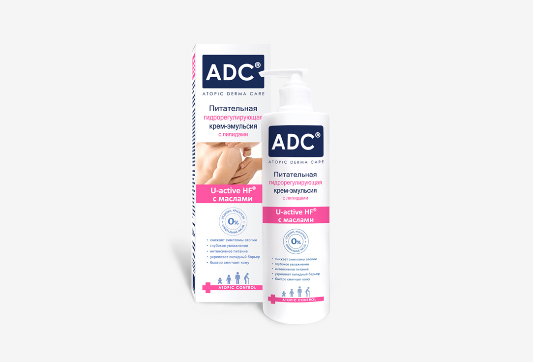 Гидрорегулирующая крем-эмульсия ADC Atopic derma care 200 мл эмолент крем adc atopic control 40 мл