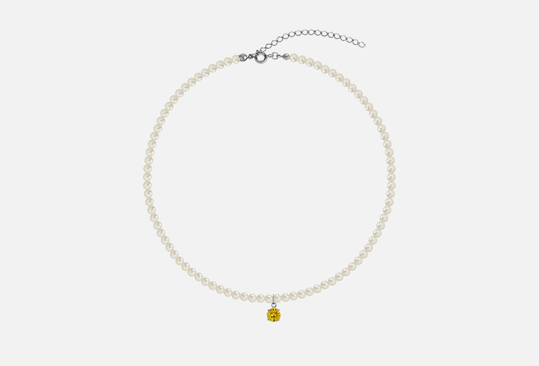 Изображение товара Чокер с подвеской Swarovski Crystal Yellow для женщин длина 36-41 см