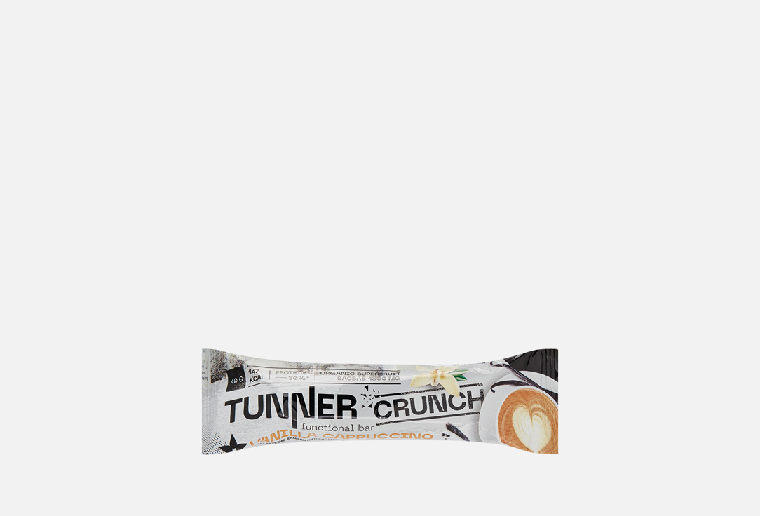 Батончик TUNNER Vanilla cappuccino 1 шт функциональный напиток tunner bcaa booster 30 гр