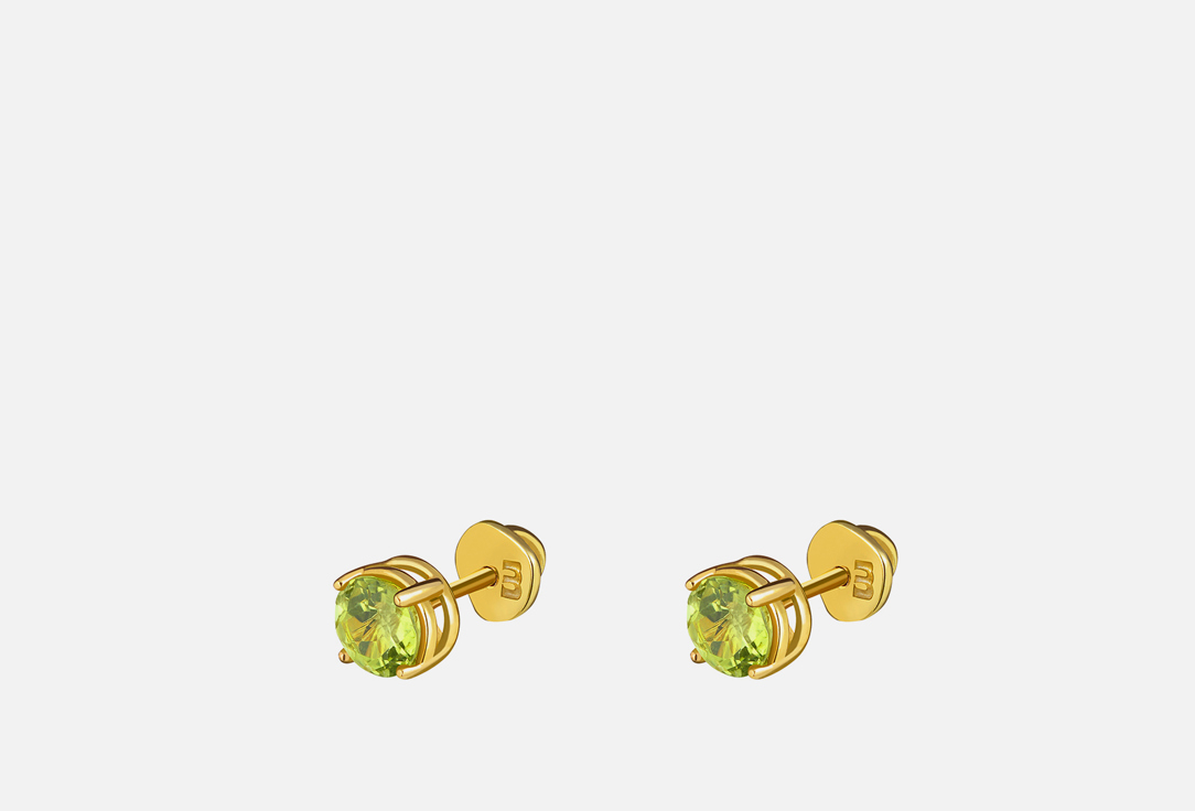 Изображение товара пусеты серебряные Moonka Cartoon Baby с хризолитом