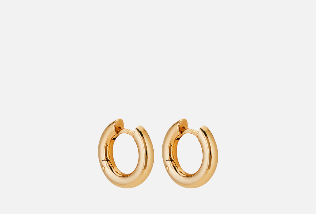 Изображение товара Серьги Moonka donuts покрытые лимонным золотом серебро 925 пробы