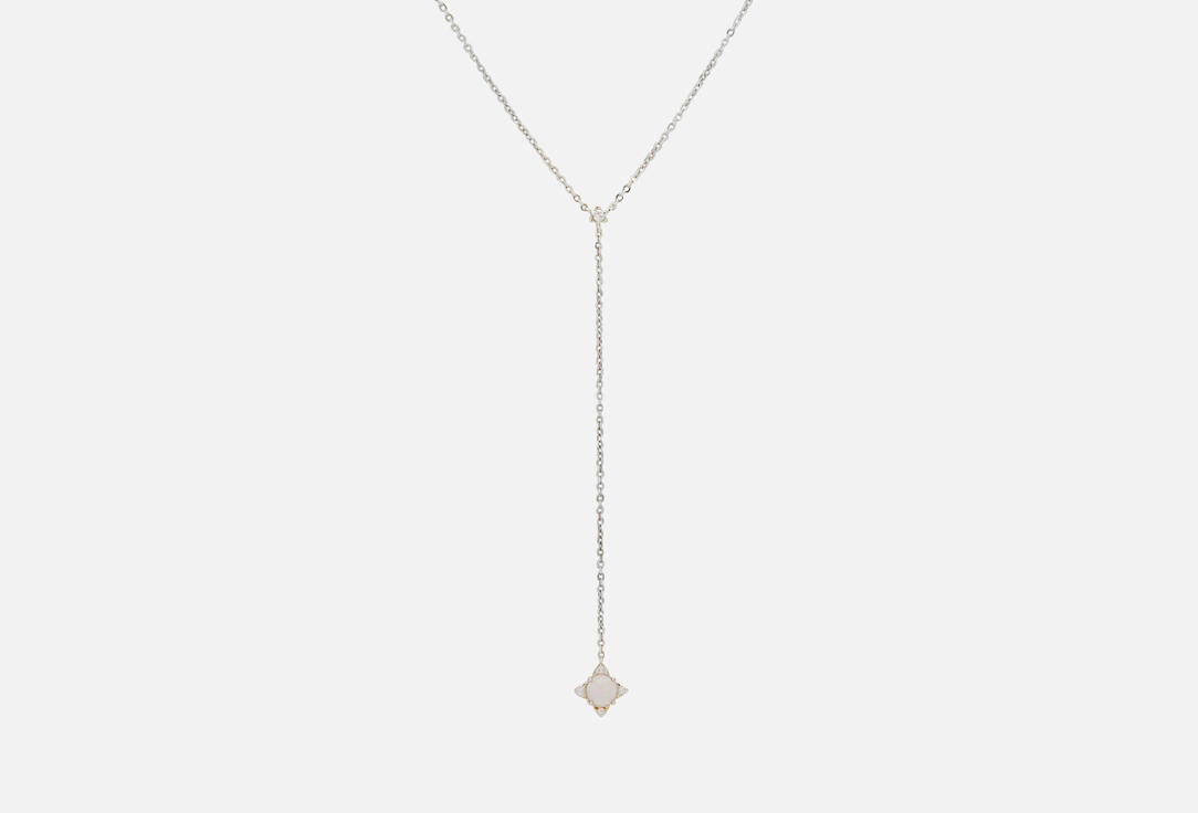 Изображение товара сотуар серебряный Moonka Малый с розовым кварцем