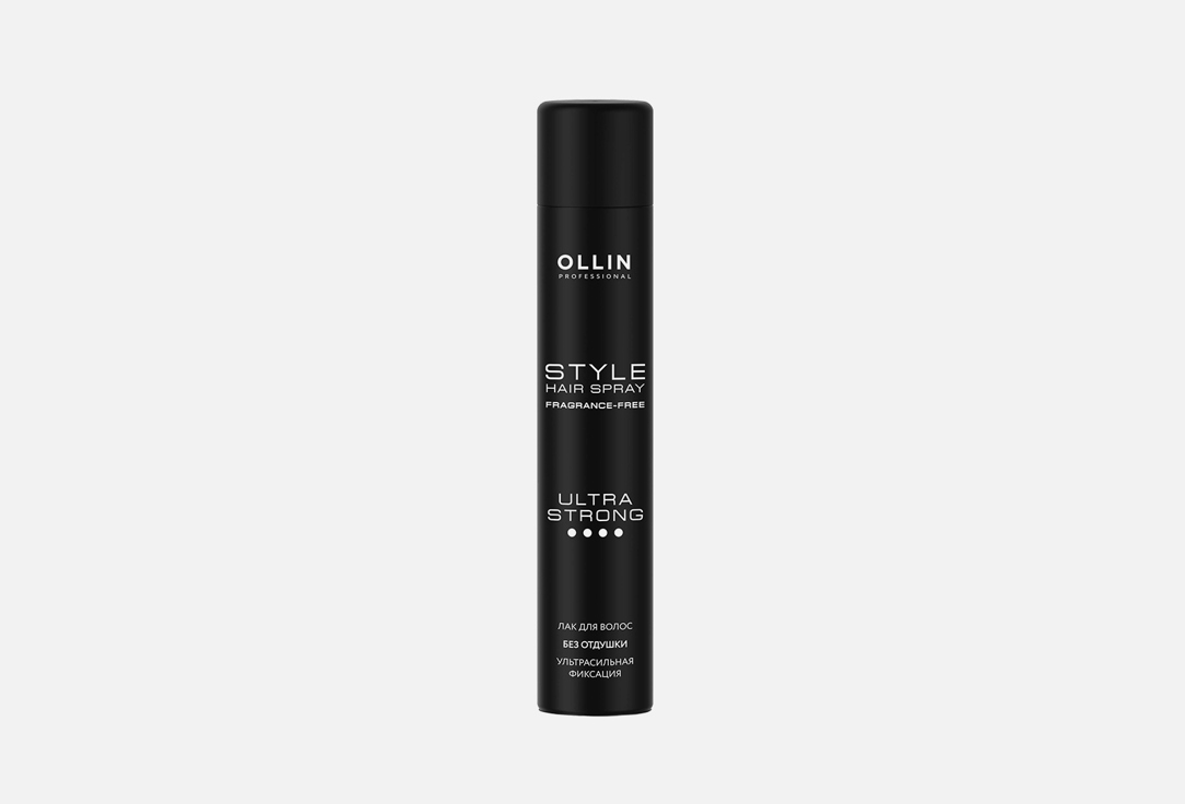 Лак для волос ультрасильной фиксации  Ollin Professional without fragrance  