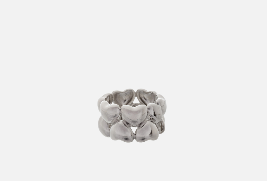 Кольцо LE CHER С сердечками silver 1 шт цена и фото
