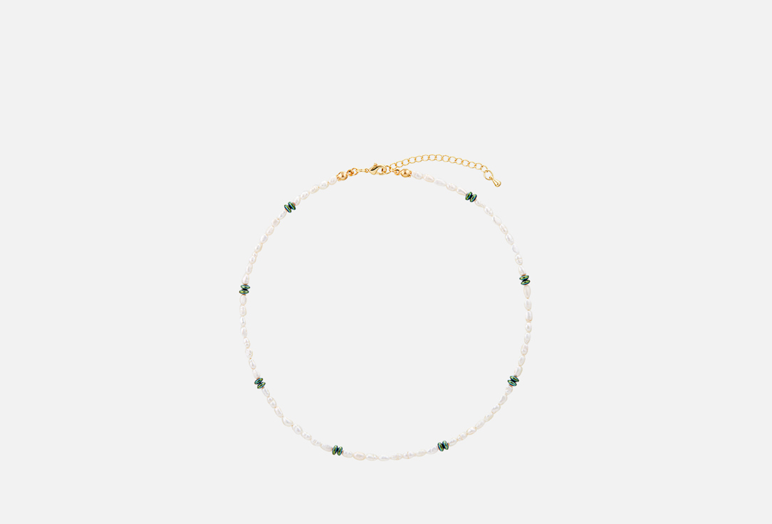 Ожерелье Le CHER из жемчуга с гематитом 
