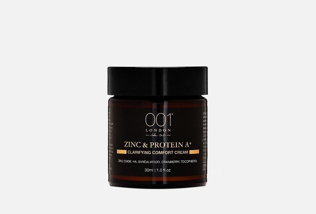Увлажняющий и матирующий крем для лица 001 Skincare London Zinc & Protein A+ Clarifying Comfort 
