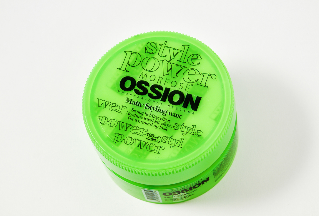 Матовый воск для укладки волос сильной фиксации Morfose OSSION Matte Styling wax 