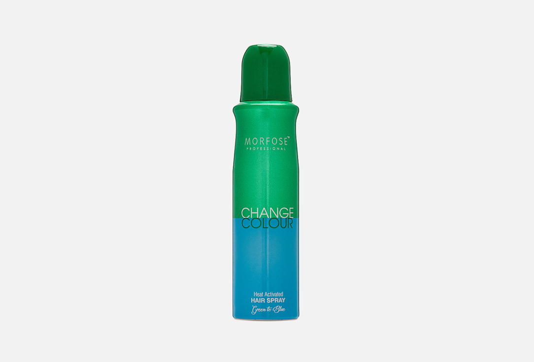 Термохромная спрей-краска для волос Morfose CHANGE COLOUR HAIR SPRAY Green to Blue