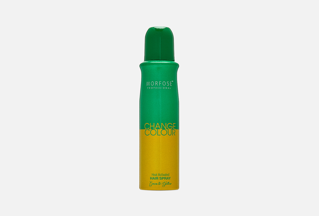 Термохромная спрей-краска для волос Morfose CHANGE COLOUR HAIR SPRAY Green to Yellow