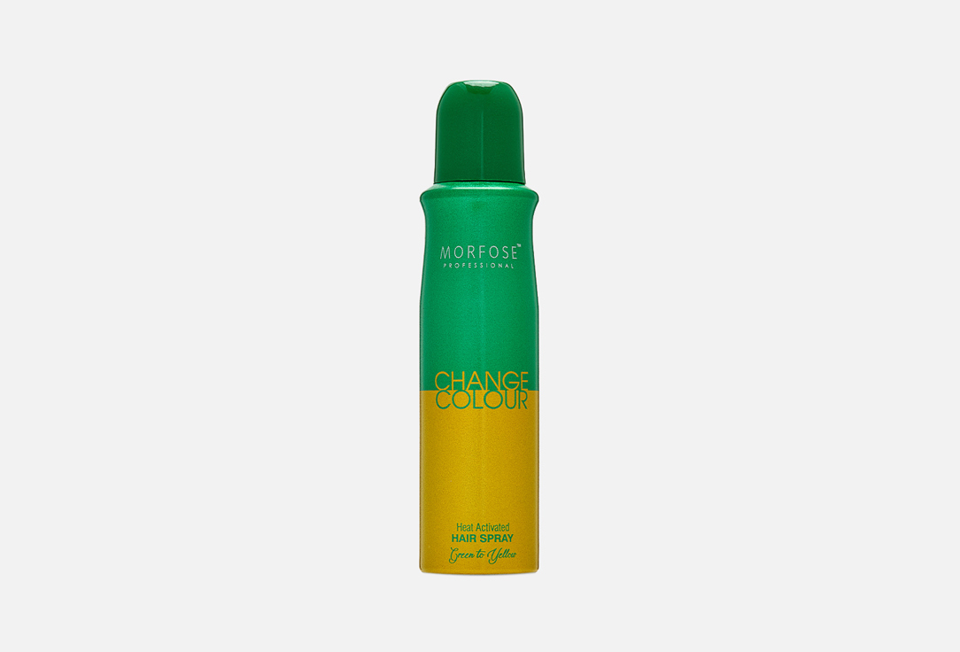 Термохромная спрей-краска для волос Morfose CHANGE COLOUR HAIR SPRAY Green to Yellow