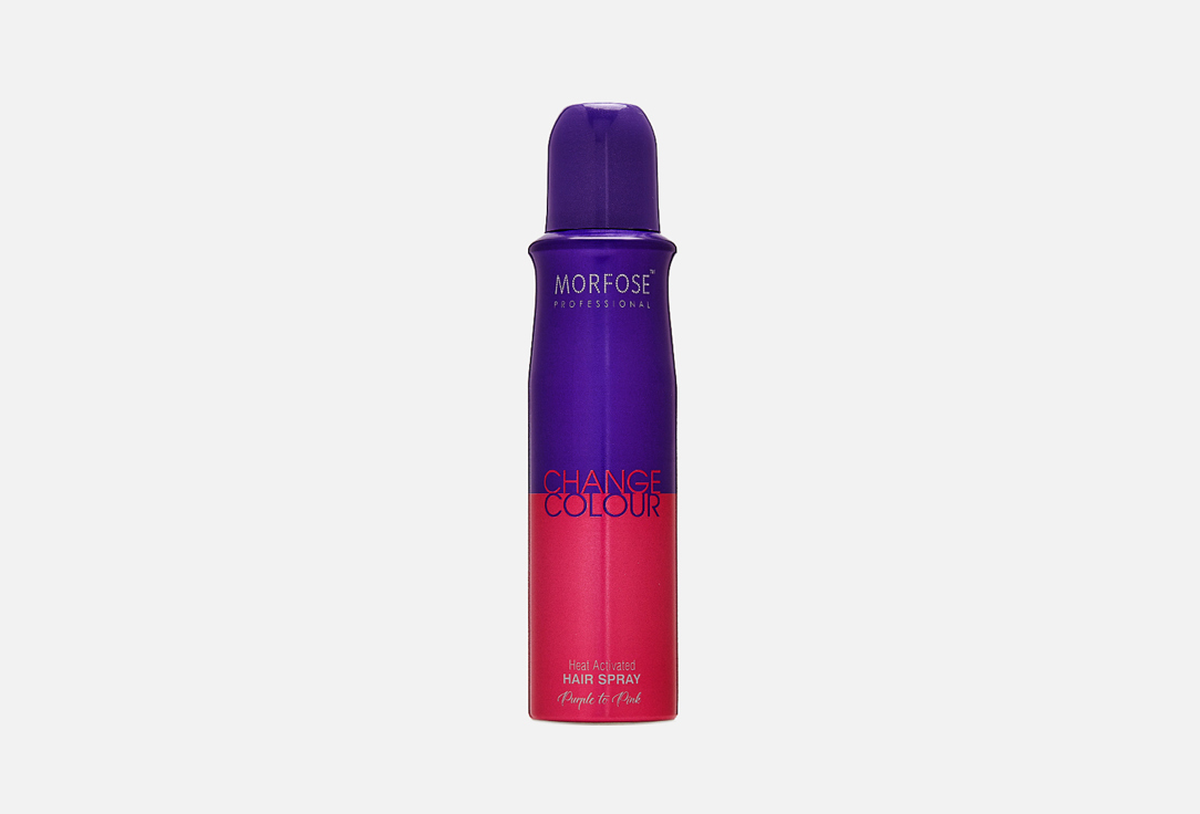 Термохромная спрей-краска для волос Morfose CHANGE COLOUR HAIR SPRAY Purple To Pink