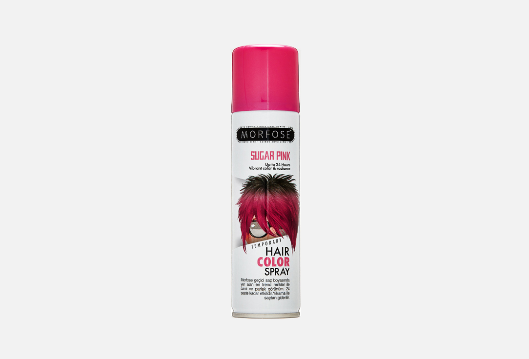 Цветной оттеночный спрей для волос MORFOSE TEMPORARY HAIR COLOR SPRAY 150 мл термохромная спрей краска для волос morfose change colour hair spray 150 мл