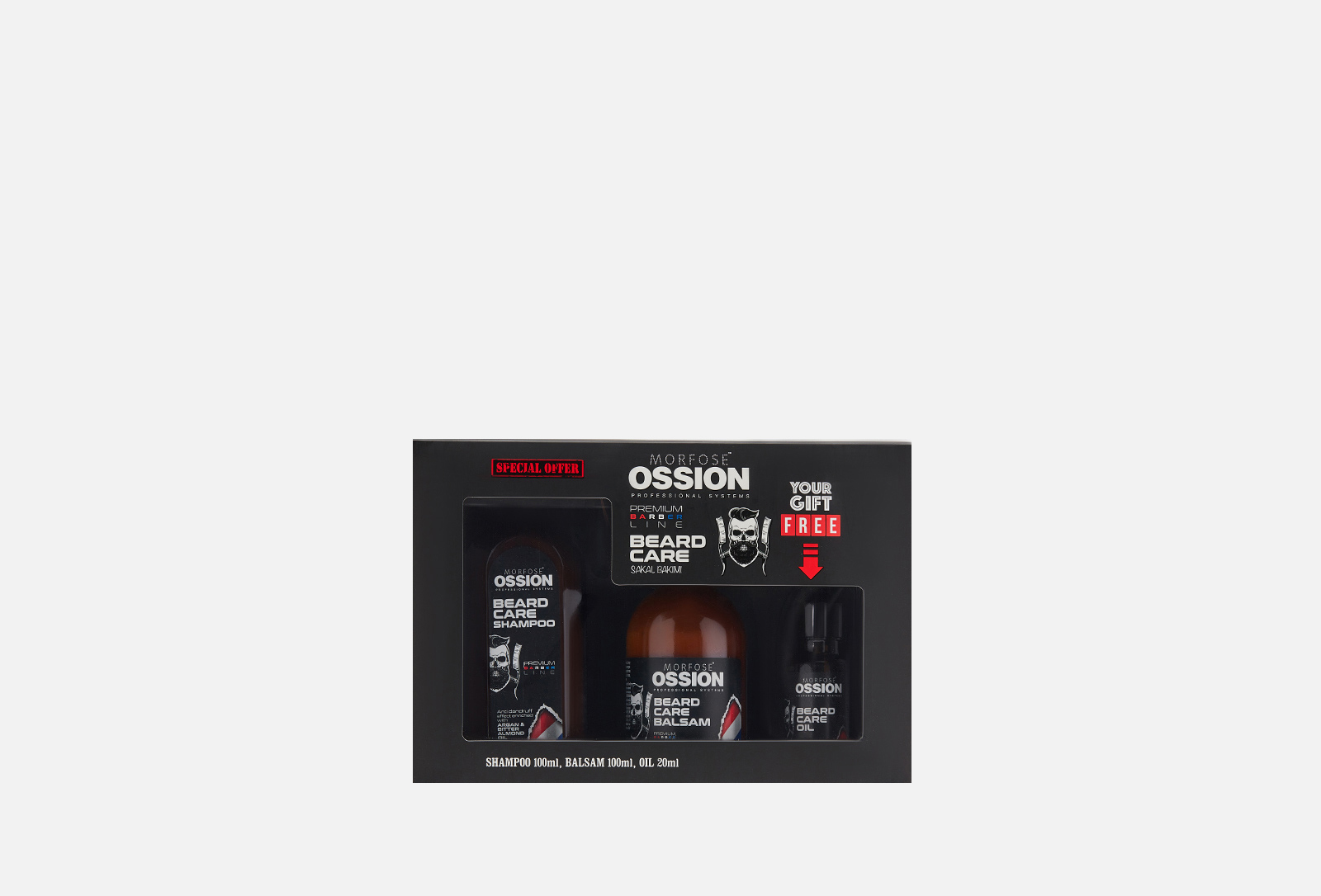 Morfose Набор для ухода за бородой OSSION PREMIUM BARBER LINE BEARD ...
