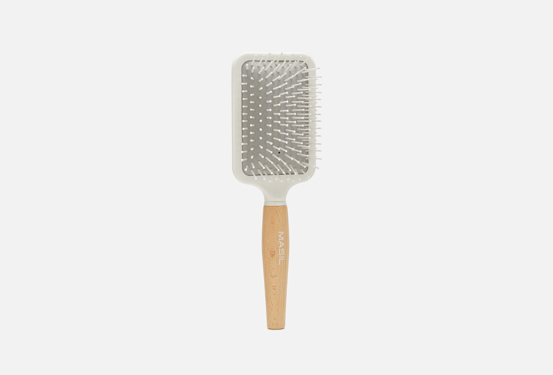 расческа для волос lador щетка для волос деревянная mini wooden paddle brush Расческа для волос MASIL Wooden Paddle Brush 1 шт
