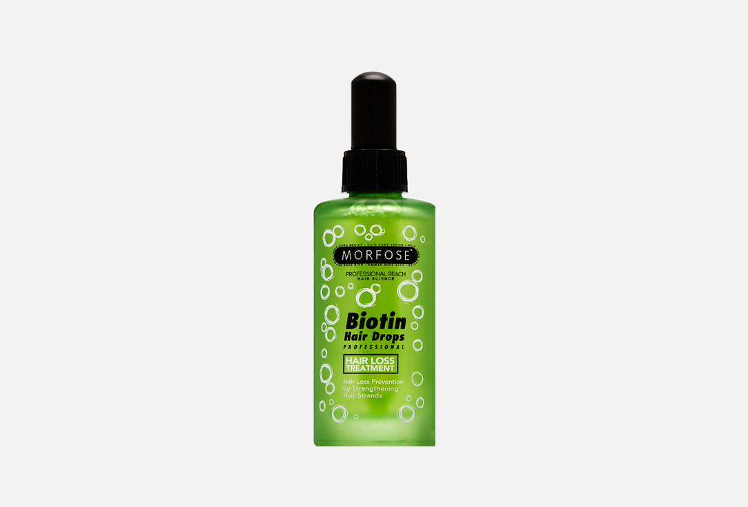 Сыворотка для укрепления и роста волос MORFOSE Biotin Hair Drops 100 мл укрепляющая сыворотка с биотином для стимуляции роста волос biotin energy 200мл