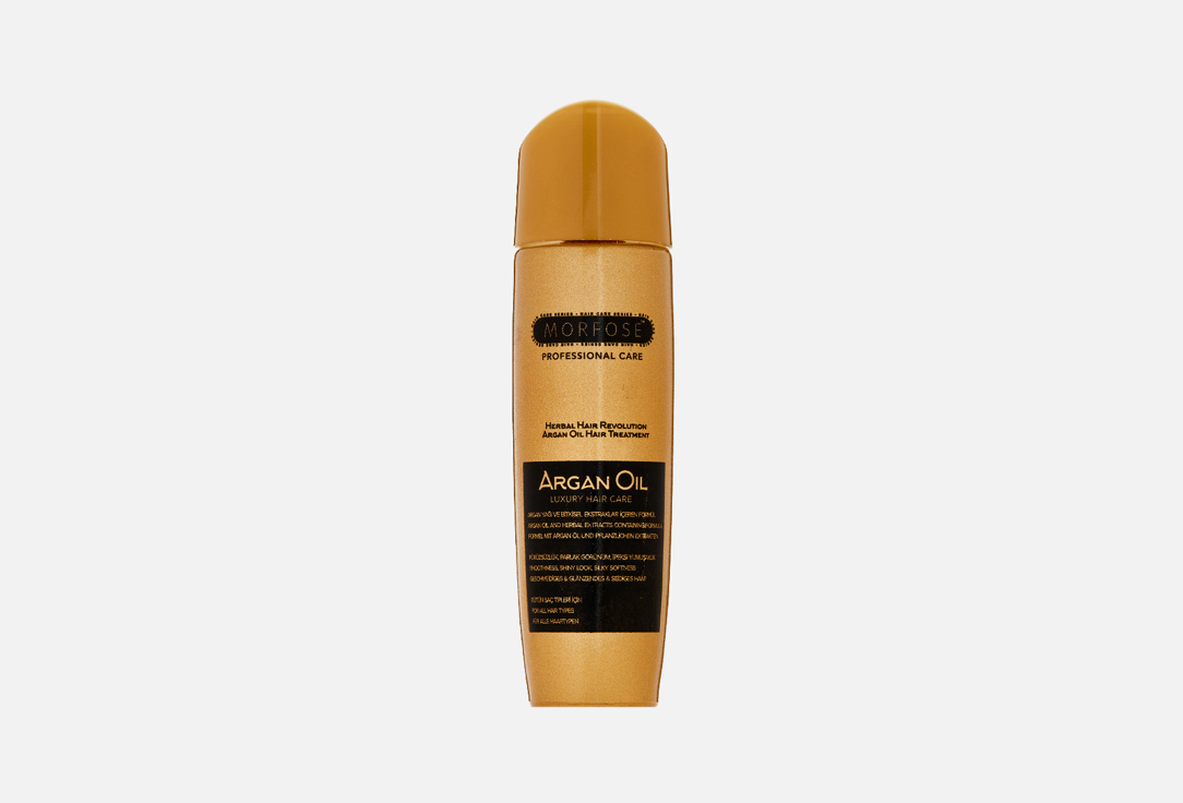 Несмываемый уход для сияния волос MORFOSE Argan Oil Hair Treatment 100 мл восстанавливающая маска с маслом арганы confume argan treatment hair pack 1000 мл
