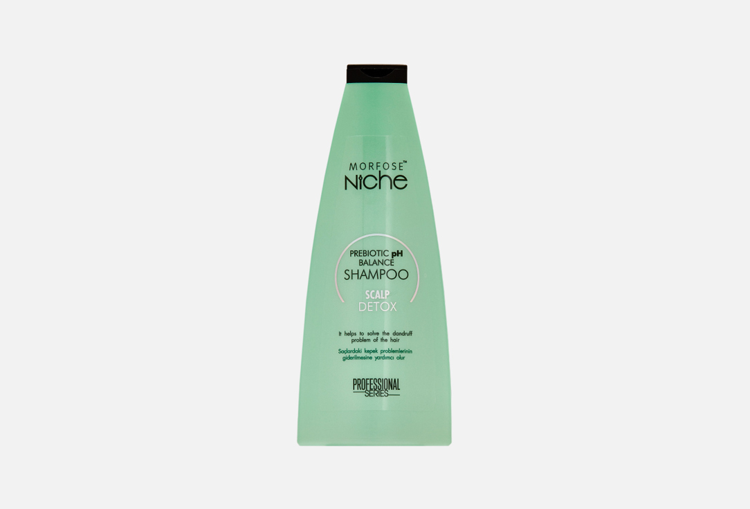 Шампунь для волос MORFOSE NICHE PREBIOTIC pH BALANCE SHAMPOO SCALP DETOX 400 мл активно освежающий шампунь для глубокого очищения волос davines solu shampoo 250 мл