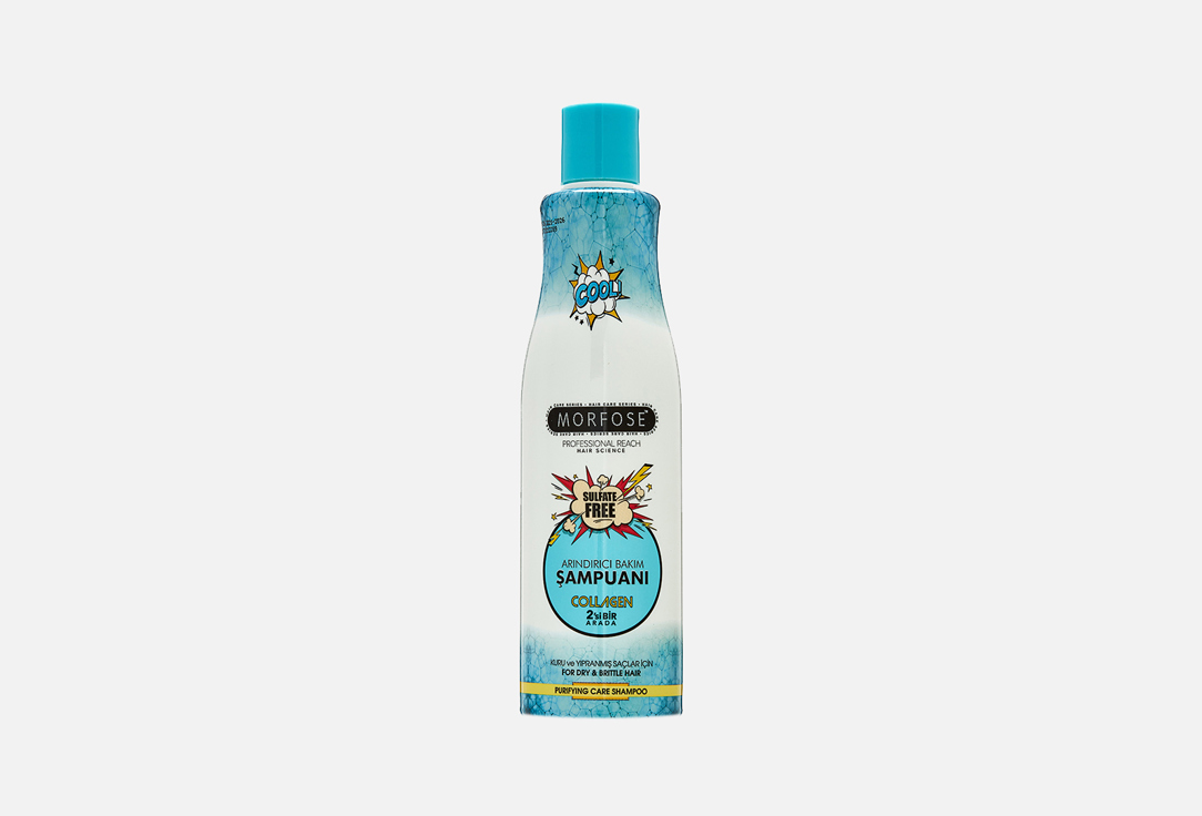 Шампунь для сухих и ломких волос MORFOSE COLLAGEN HAIR SHAMPOO 500 мл шампунь для волос morfose niche micellar shampoo hydra balance