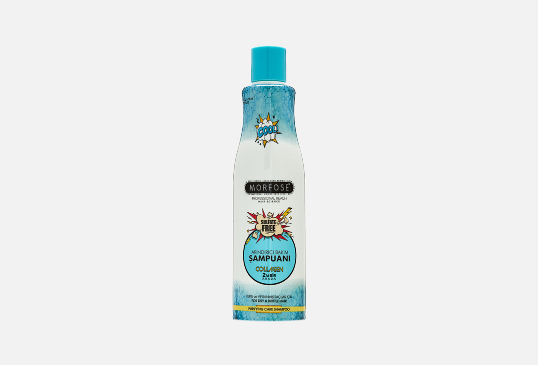 Шампунь для сухих и ломких волос MORFOSE COLLAGEN HAIR SHAMPOO 500 мл aravia шампунь биоламинирующий с коллагеном и комплексом аминокислот collagen silk shampoo 250 мл