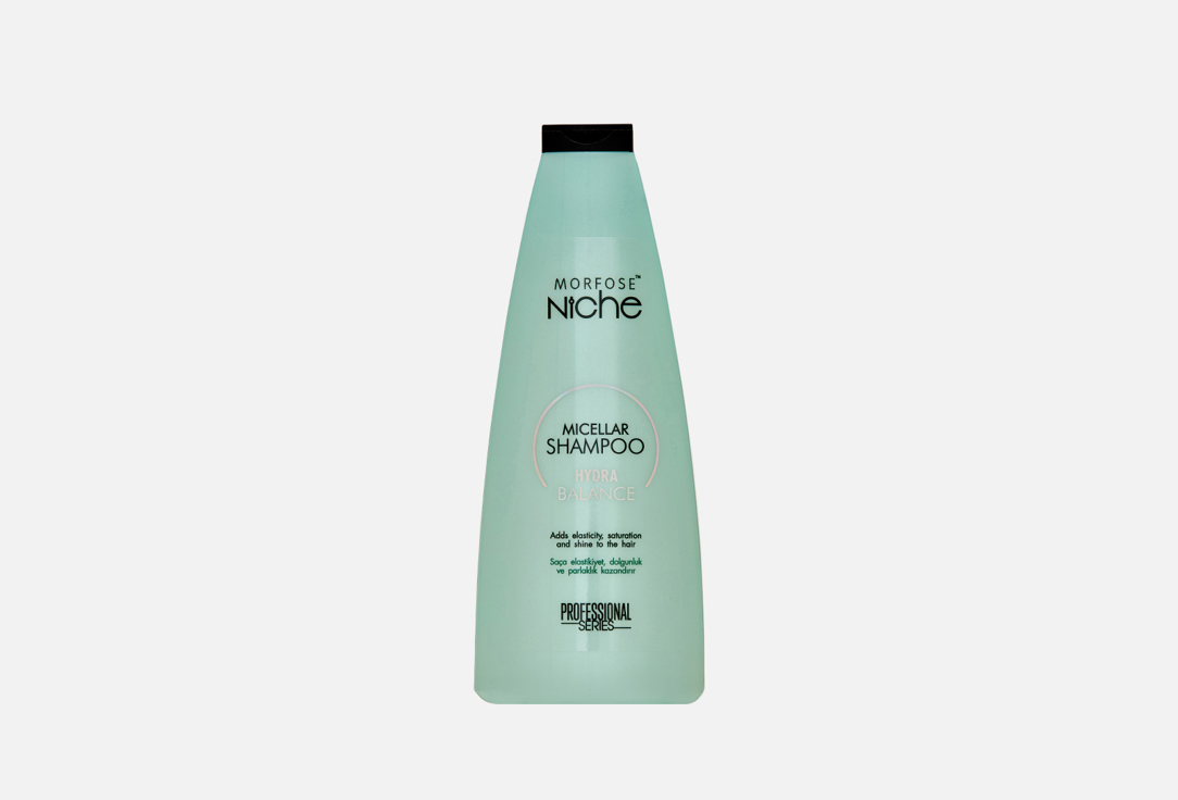Шампунь для волос MORFOSE NICHE MICELLAR SHAMPOO HYDRA BALANCE 400 мл шампунь для волос morfose niche prebiotic ph balance shampoo scalp detox 400 мл