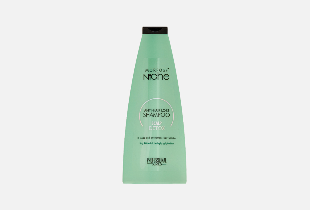 Шампунь MORFOSE NICHE ANTI-HAIR LOSS SHAMPOO SCALP DETOX 400 мл шампунь для волос morfose niche prebiotic ph balance shampoo scalp detox 400 мл