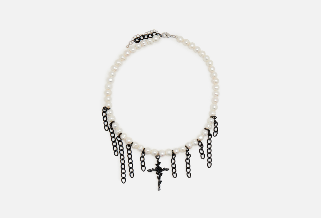 Изображение товара Колье-чокер Detali na Sheyu Pearl necklace dark pleasure