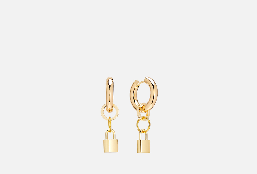 Серьги-конго Detali na Sheyu Earrings lock gold 