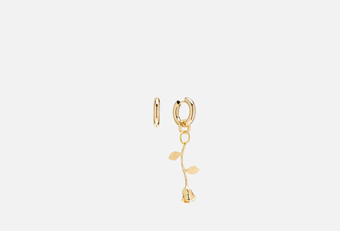 Earrings roses gold 2 шт