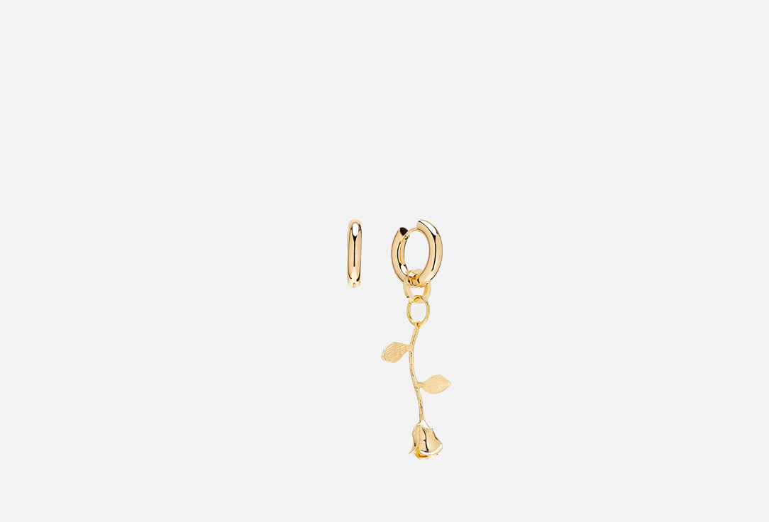 Серьги-конго DETALI NA SHEYU Earrings roses gold 2 шт фото