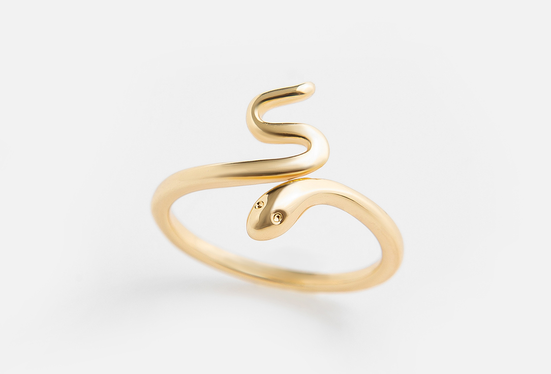 Кольцо на фалангу ATTRIBUTE SHOP Golden Ring Snake 1 шт кольцо attribute shop с прямоугольным узким кристаллом золотистое 17 18 5 размер