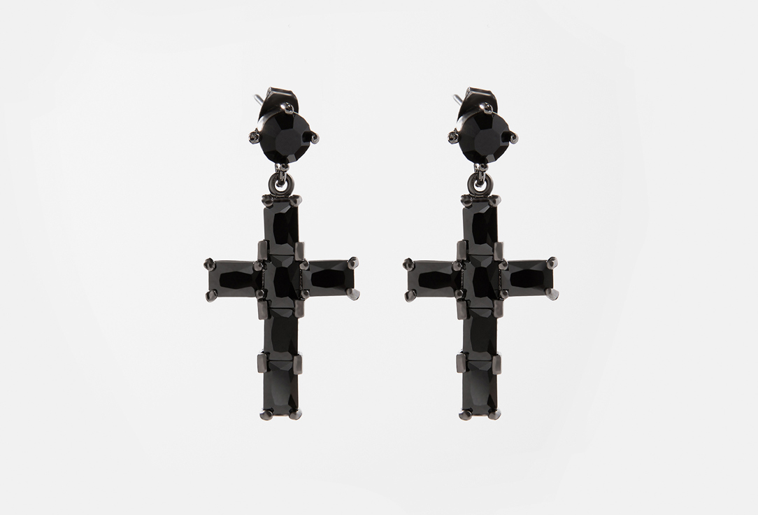 

Серьги Кресты черные ATTRIBUTE SHOP, Black earrings Cross 2 шт