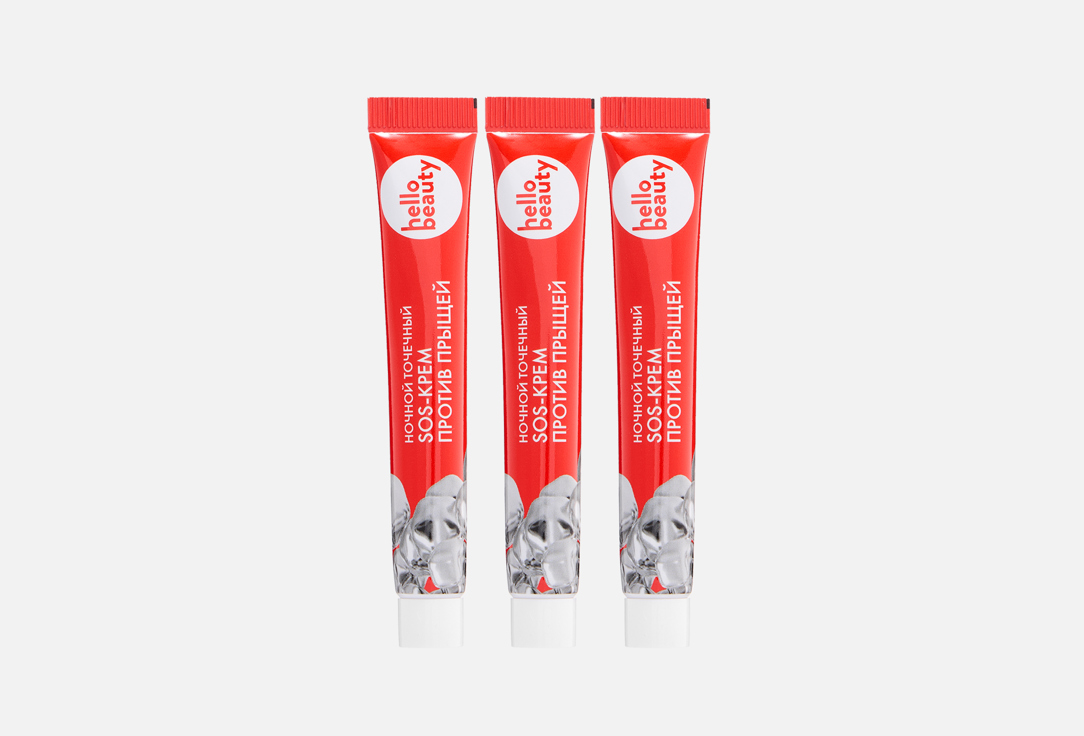 

Ночной крем для лица HELLO BEAUTY, SOS Zinc 10 мл