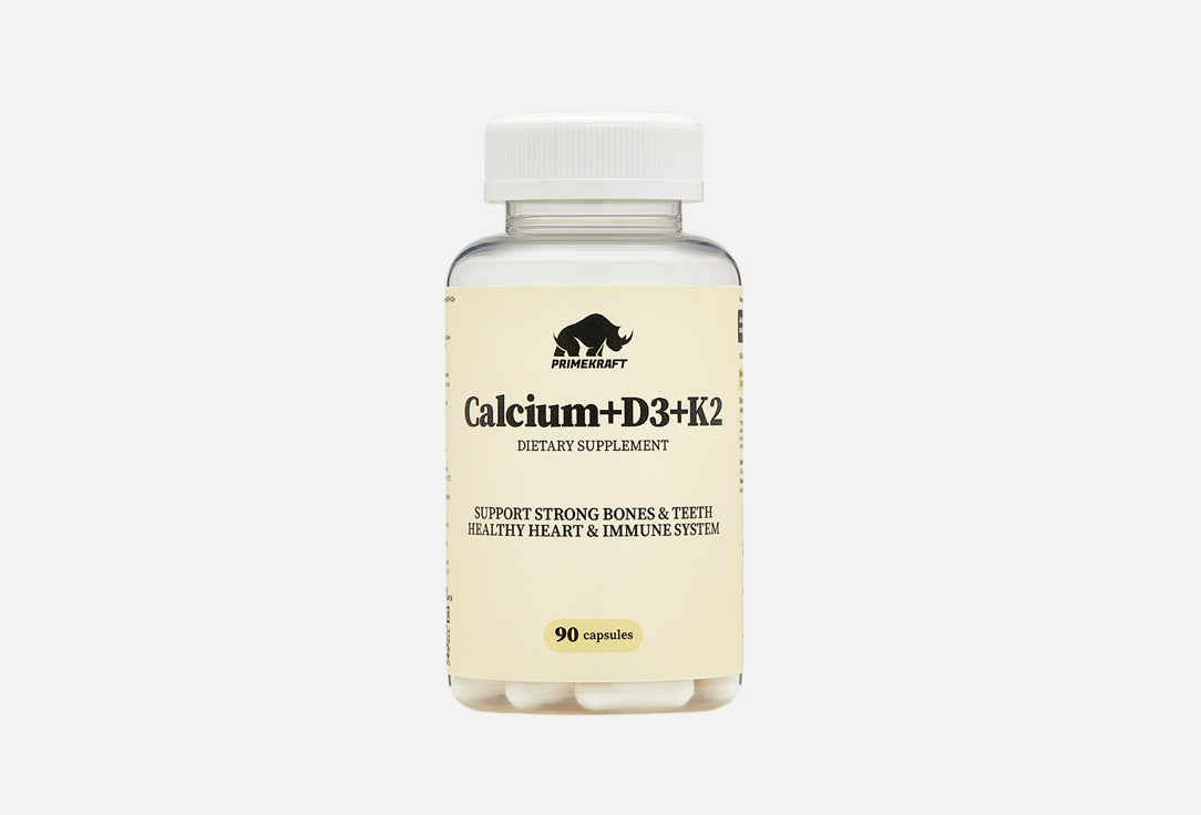 Calcium, D3 and K2 90 шт
