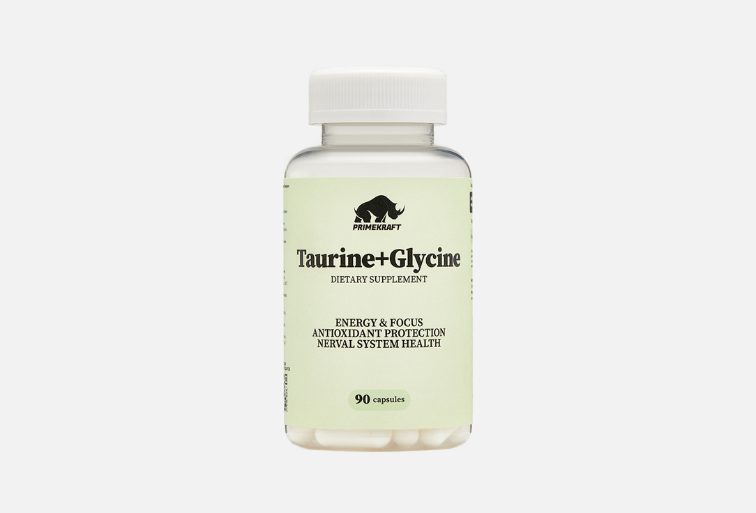 Биологически активная добавка PRIME KRAFT Taurine and Glycine 90 шт биологически активная добавка prime kraft complex of vitamins minerals and extracts 90 шт