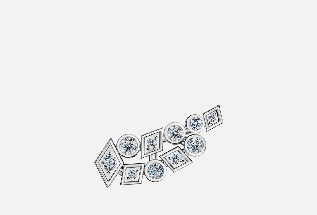 Изображение товара Серебряные серьги с фианитами Goldengal Россыпь для женщин 925 пробы