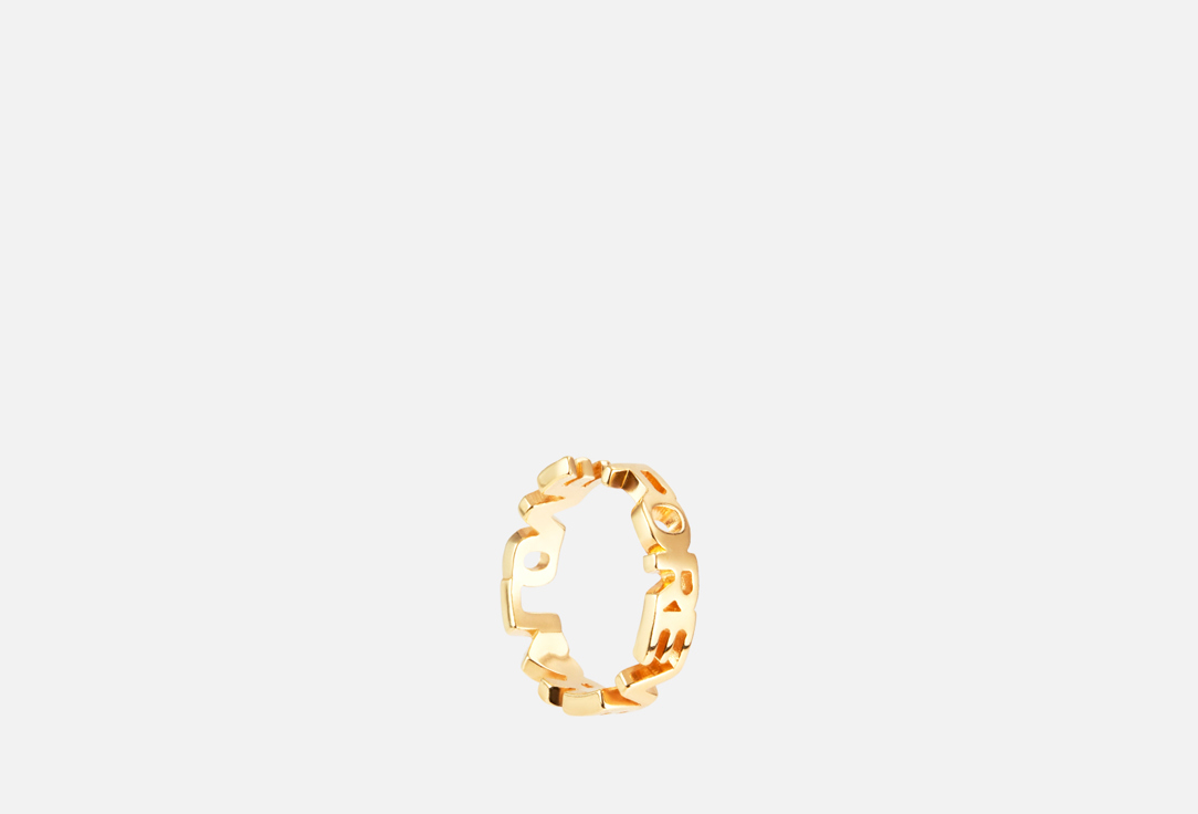 кольцо love позолота с выборочным родированием 16 5 размер Кольцо серебряное GOLDENGAL FOREVER LOVE 15-17,5 мл