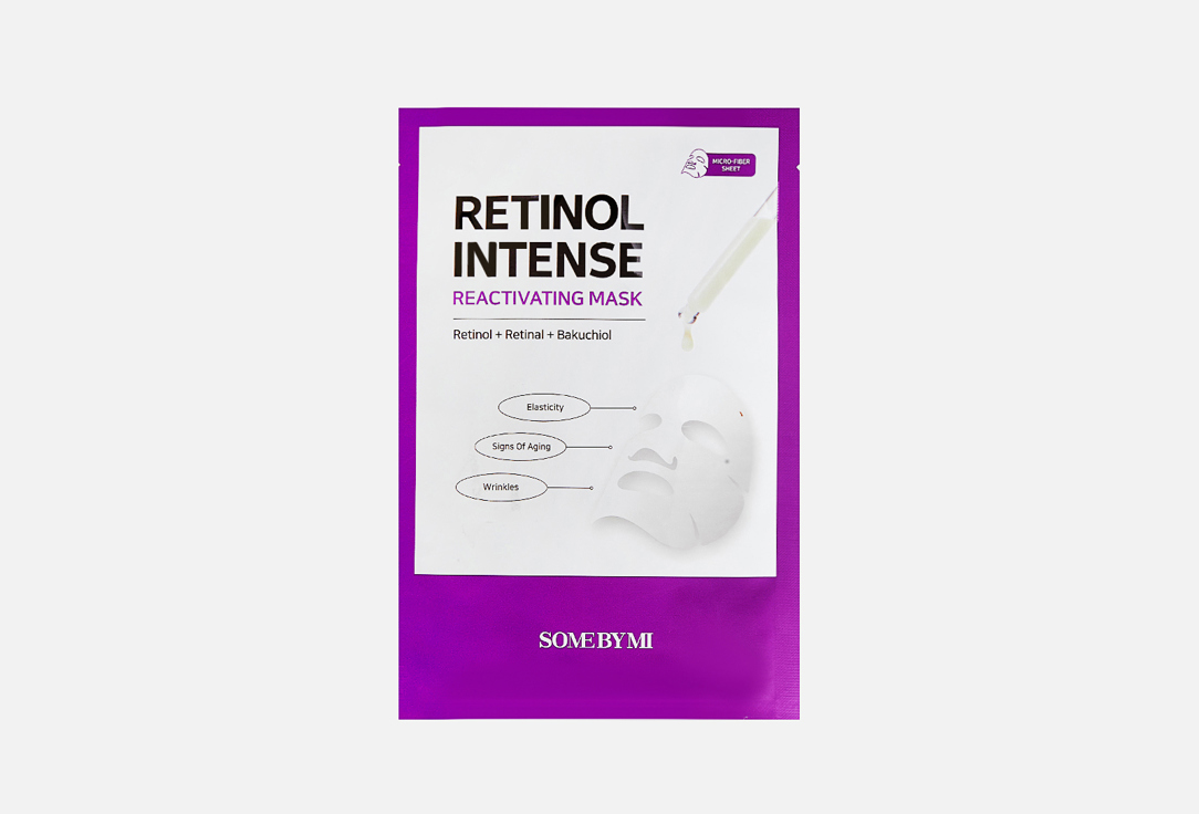 some by mi retinol intense reactivating serum тканевая маска для лица SOME BY MI RETINOL INTENSE REACTIVATING MASK 1 шт