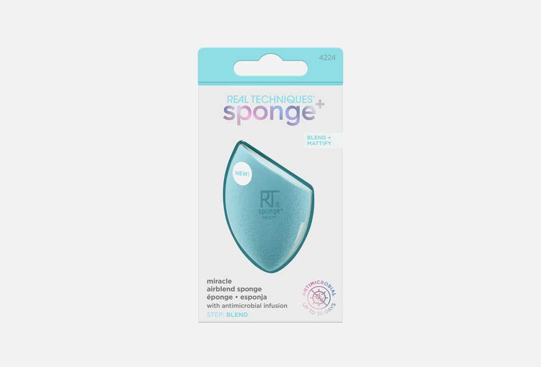 Спонж для макияжа REAL TECHNIQUES Sponge+ Miracle Airblend Sponge 1 шт