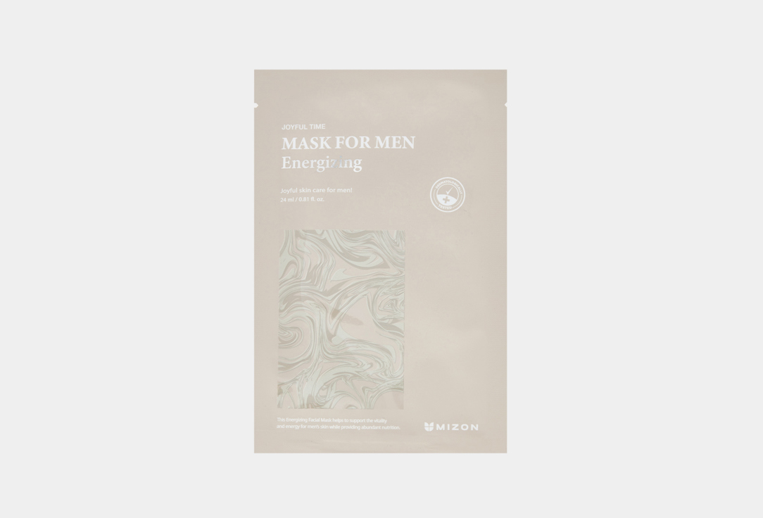 Мужская тканевая маска для лица MIZON JOYFUL TIME MASK FOR MEN ENERGIZING 1 шт