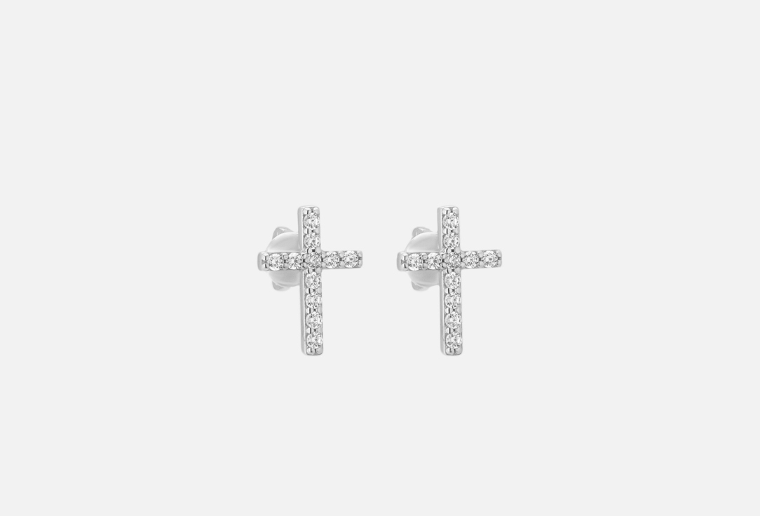 Серьги серебряные Tosya кресты 