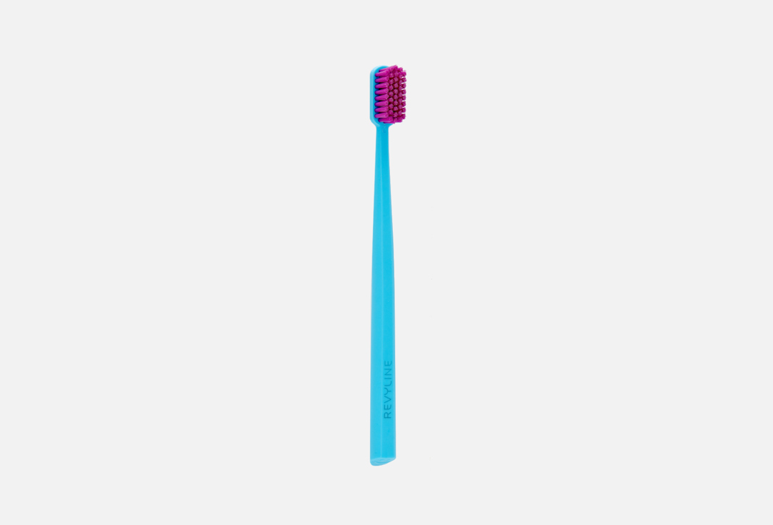 Зубная щетка REVYLINE SM6000, голубая с фиолетовой щетиной 1 шт кружка семён просто космос с фиолетовой заливкой внутри и фиолетовой ручкой