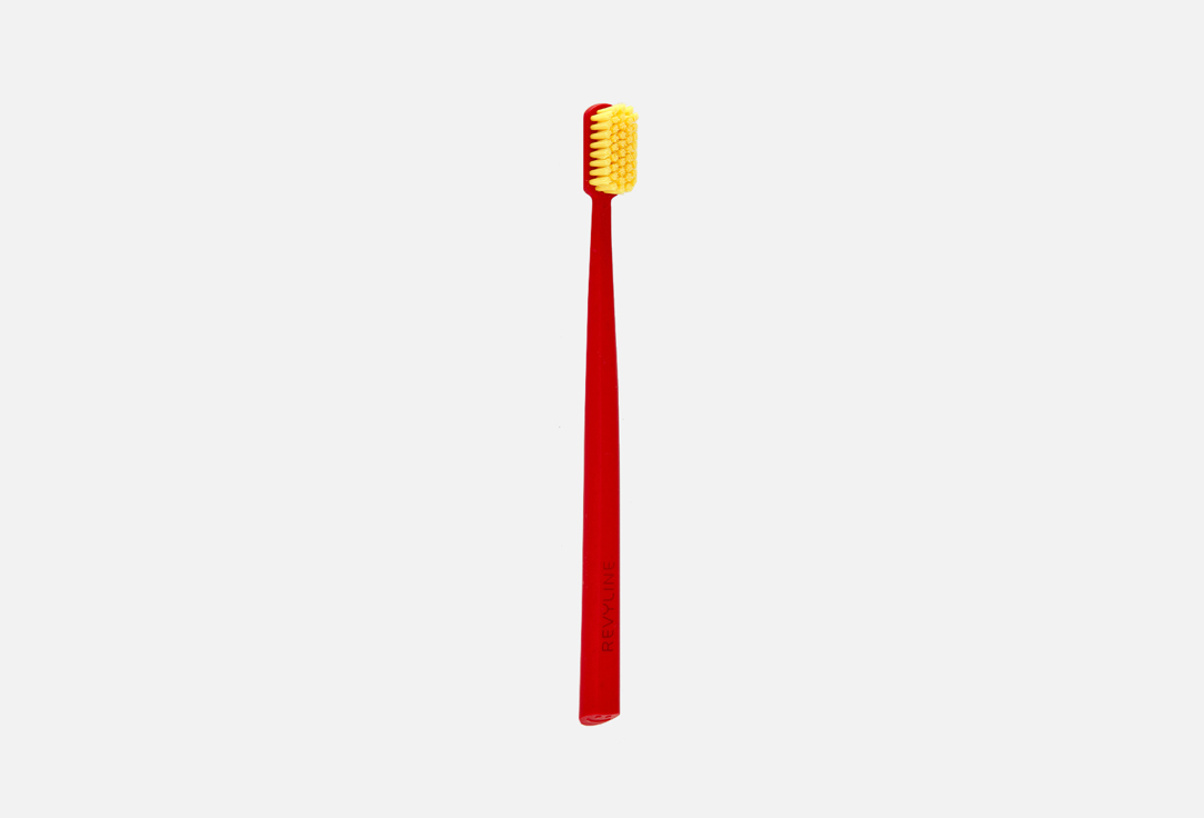 Зубная щетка REVYLINE SM6000, красная с желтой щетиной 1 шт
