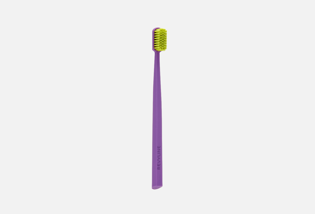 цена Зубная щетка REVYLINE SM6000, фиолетовая с салатовой щетиной 1 шт